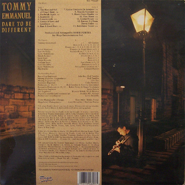 Tommy Emmanuel : Dare To Be Different (LP, Album)