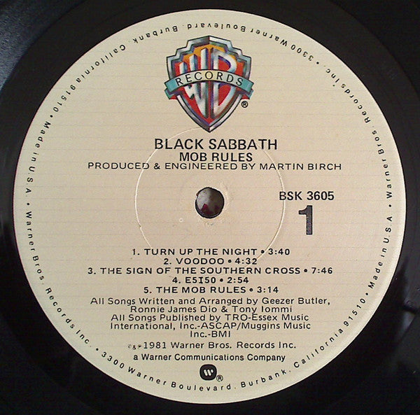 Black Sabbath : Mob Rules (LP, Album)