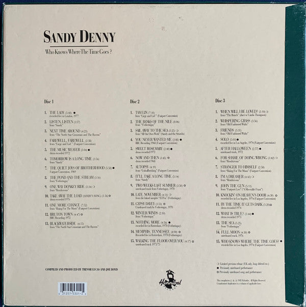 Sandy Denny : Who Knows Where The Time Goes? (3xCD + Box, Comp)
