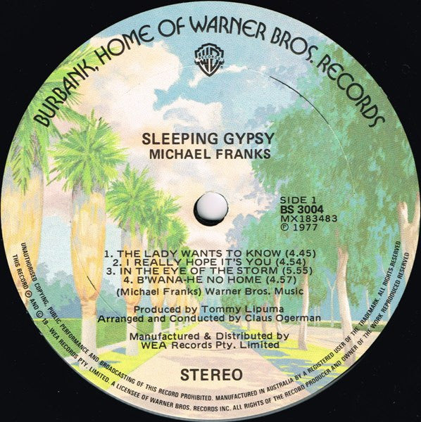 Michael Franks : Sleeping Gypsy (LP, Album)