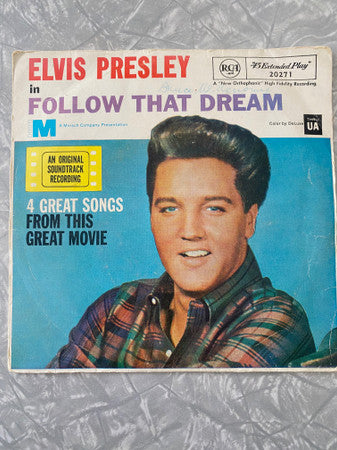 Elvis Presley : Follow That Dream (7", EP, Sol)