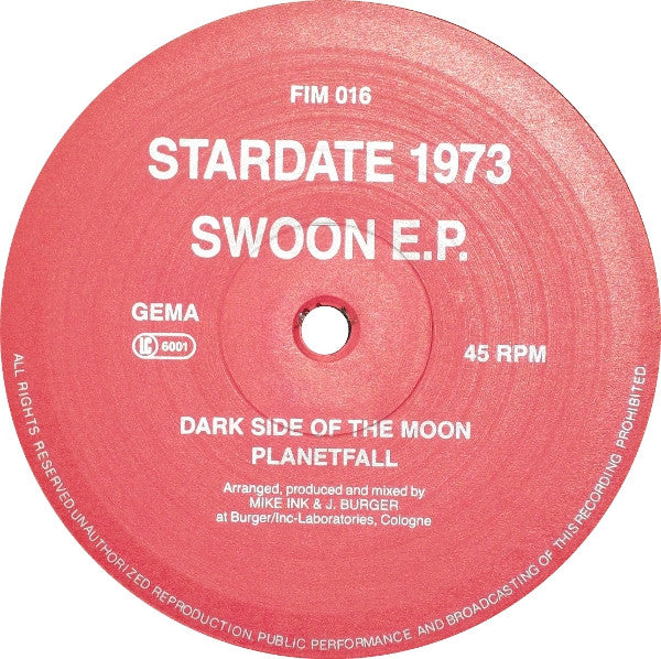 Stardate 1973 : Swoon E.P. (12", EP)