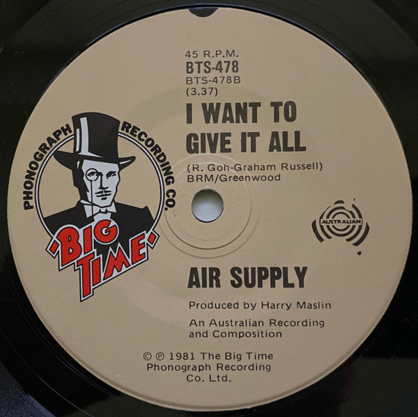 Air Supply : The One That You Love (7", Single)