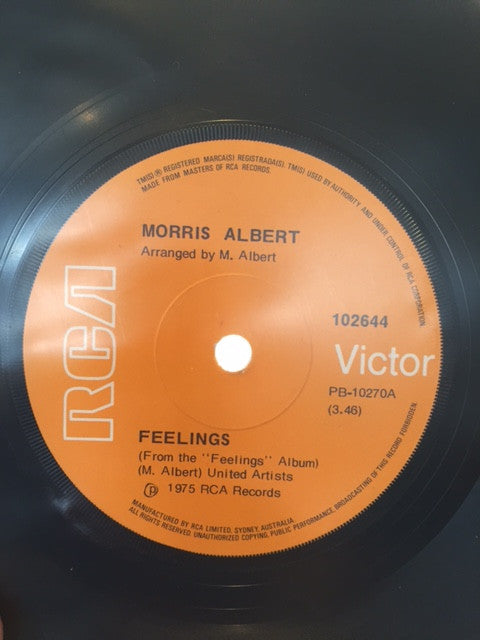 Morris Albert : Feelings (7", Single)