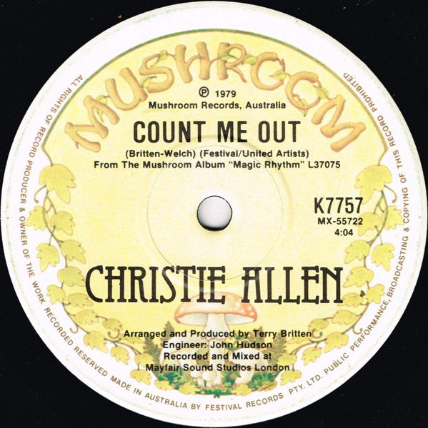 Christie Allen : He's My Number One (7", Single)