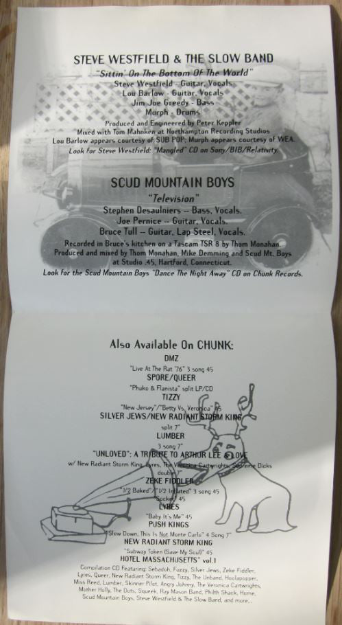 Steve Westfield & The Slow Band / Scud Mountain Boys : Sittin' On The Bottom of The World / Television (7")