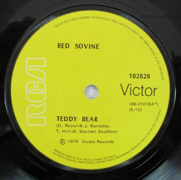 Red Sovine : Teddy Bear / Daddy (7&quot;, Single)