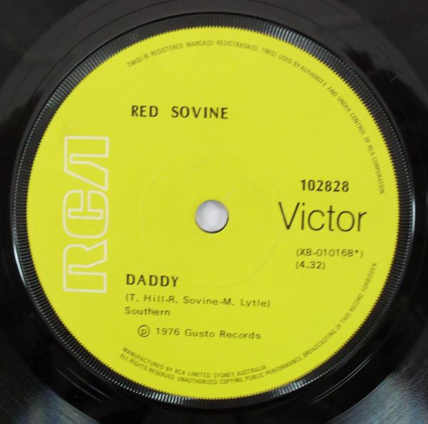 Red Sovine : Teddy Bear / Daddy (7", Single)