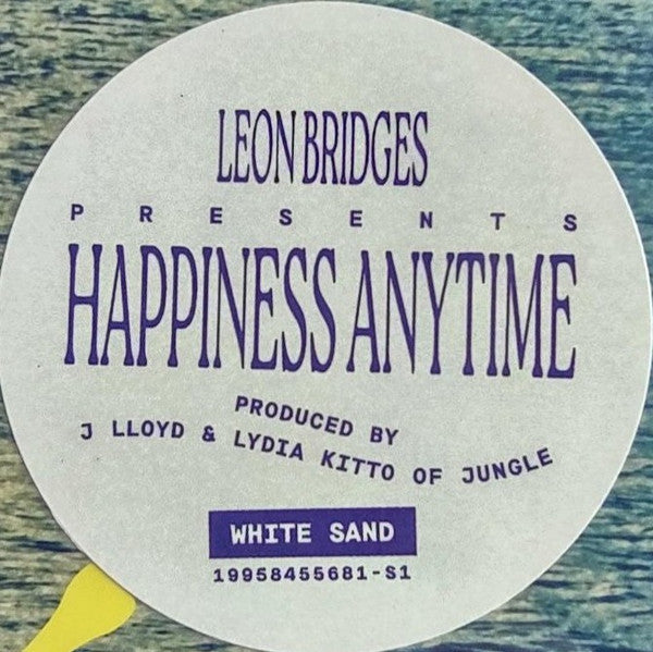 Leon Bridges : Happiness Anytime (LP, Album, Whi)