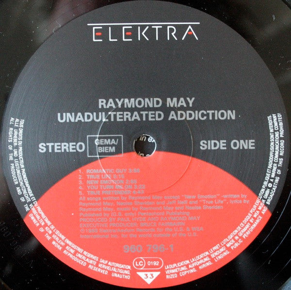 Raymond May : Unadulterated Addiction (LP, Album)