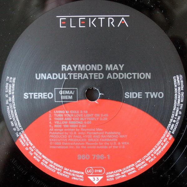 Raymond May : Unadulterated Addiction (LP, Album)