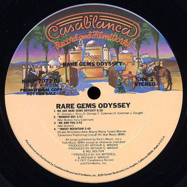 Rare Gems Odyssey : Rare Gems Odyssey (LP, Album, Promo)