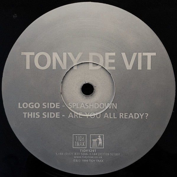 Tony De Vit : Splashdown / Are You All Ready? (12")