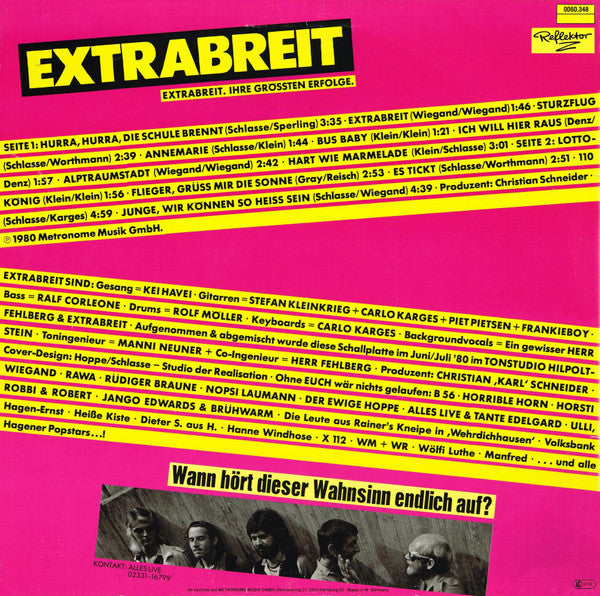 Extrabreit : Ihre Grössten Erfolge (LP, Album)