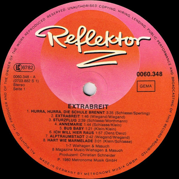 Extrabreit : Ihre Grössten Erfolge (LP, Album)