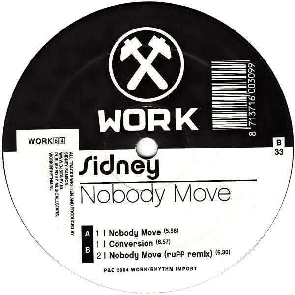 Sidney Samson : Nobody Move (12&quot;)