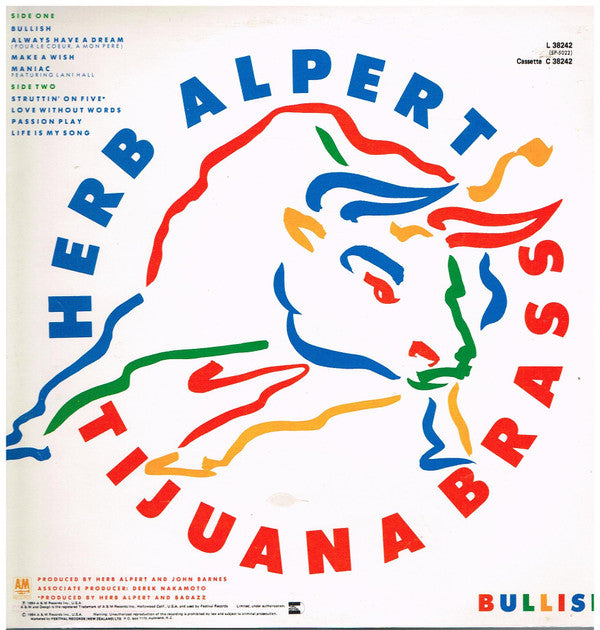 Herb Alpert & The Tijuana Brass : Bullish (LP, Album)