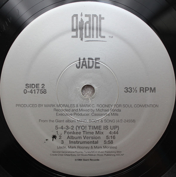 Jade (3) : 5-4-3-2 (Yo! Time Is Up) (12", Single)