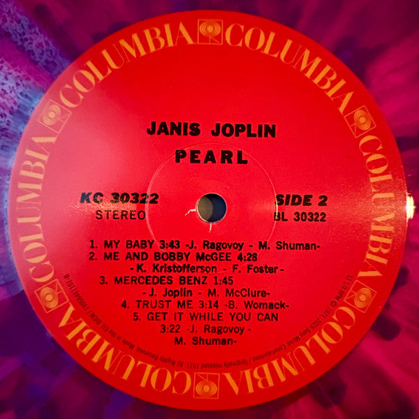 Janis Joplin : Pearl (LP, Album, RE, Pin)
