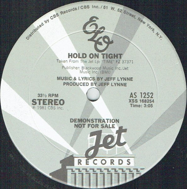 ELO* : Hold On Tight / Pre-Release Montage (12", Single, Promo, Smplr)