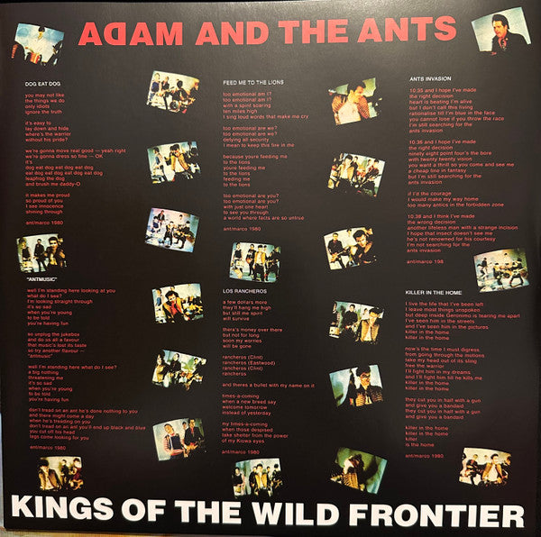 Adam And The Ants : Kings Of The Wild Frontier (LP, Album, RE, RM, S/Edition, Red)