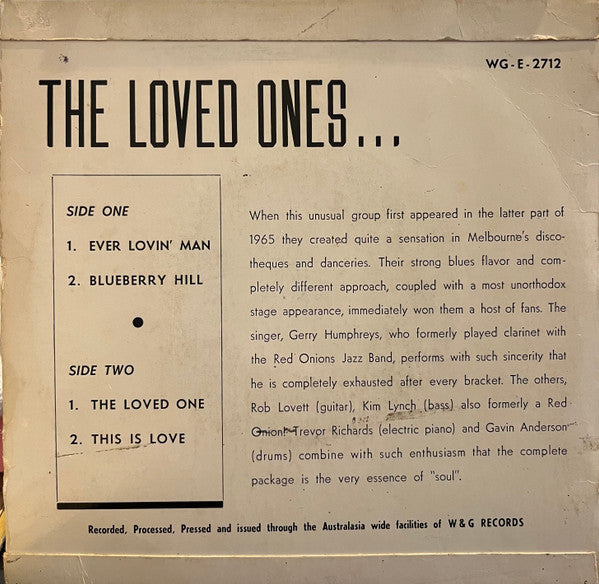 The Loved Ones (2) : The Loved Ones (7", EP)