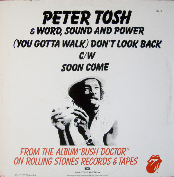 Peter Tosh : (You Gotta Walk) Don't Look Back (12", Maxi)