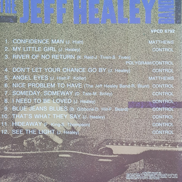 The Jeff Healey Band : See The Light (CD, Album)