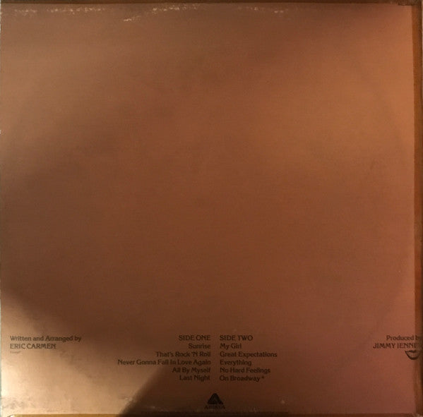 Eric Carmen : Eric Carmen (LP, Album)