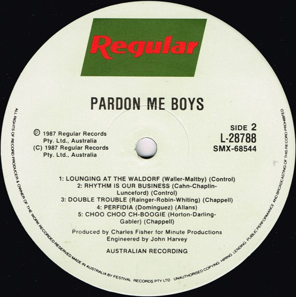 Pardon Me Boys : Pardon Me Boys (LP, Album)