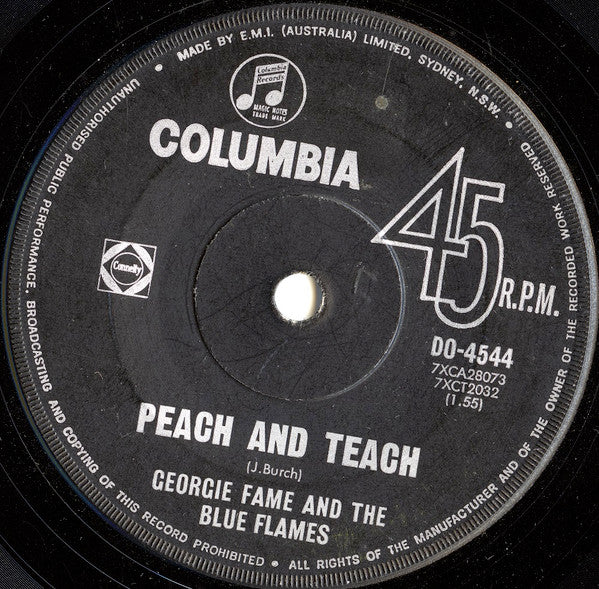 Georgie Fame & The Blue Flames : Yeh, Yeh (7")