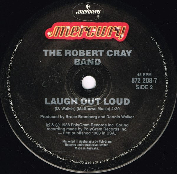 The Robert Cray Band : Acting This Way (7")
