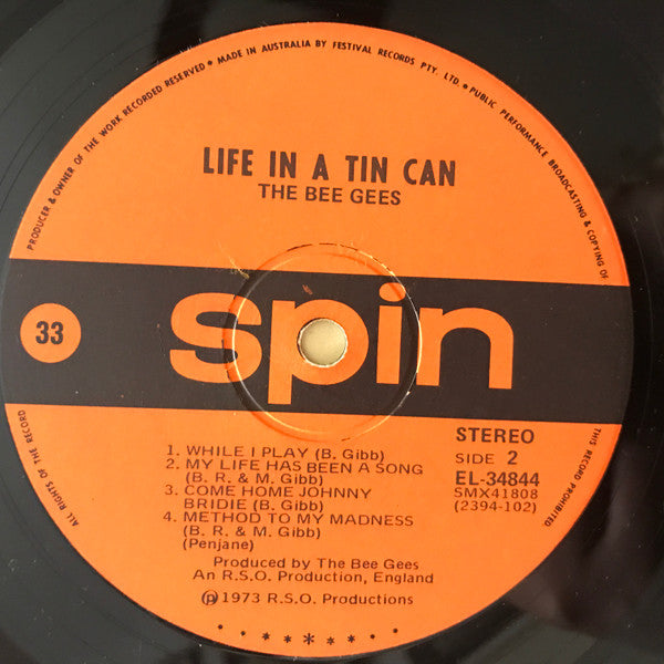 Bee Gees : Life In A Tin Can (LP, Album)