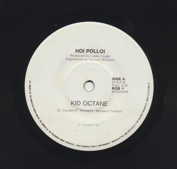 Hoi Polloi (4) : Kid Octane (7", Single)