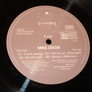 Mike Dixon : 2 Sum Swang (12")