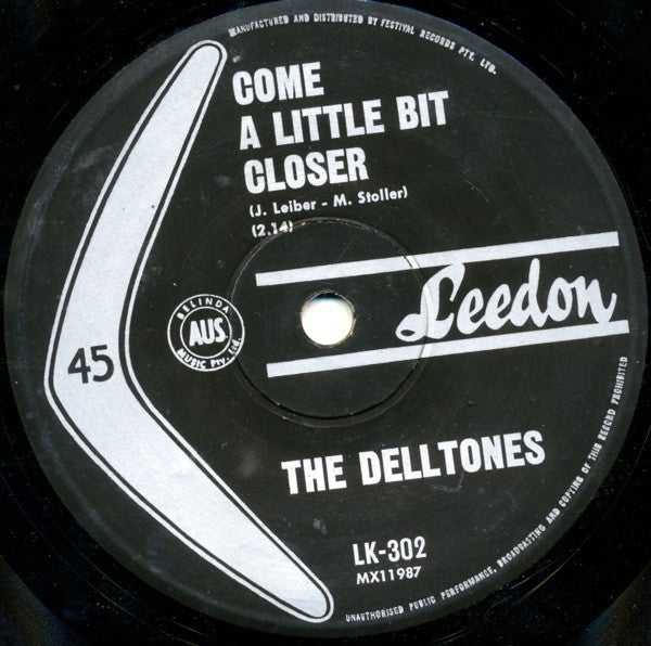 The Delltones : Come A Little Bit Closer (7&quot;, Single)