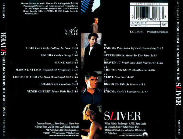 Various : Sliver (Music From The Motion Picture) (CD, Comp, RP)