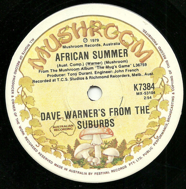 Dave Warner's From The Suburbs : (We Got) Nothing To Lose (7", Single)