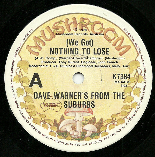 Dave Warner's From The Suburbs : (We Got) Nothing To Lose (7", Single)