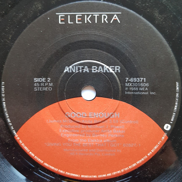 Anita Baker : Giving You The Best That I Got (7")