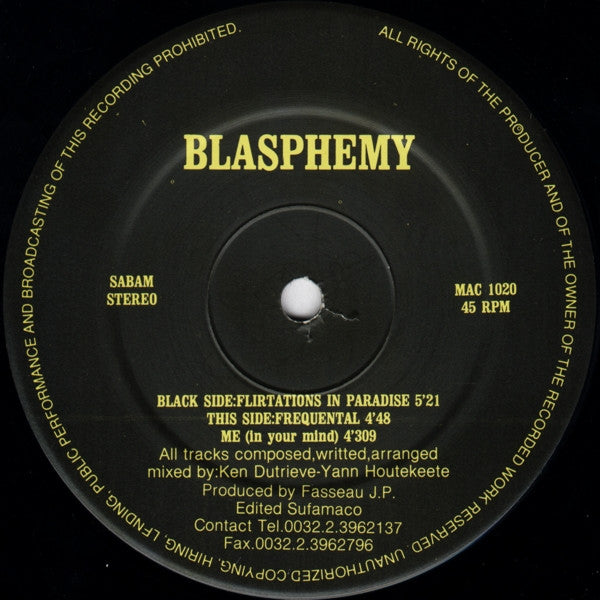 Blasphemy : Flirtation In Paradise (12")