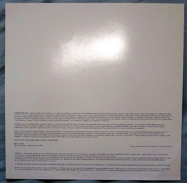 Akufen : My Way (3x12", Album)