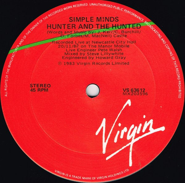 Simple Minds : Waterfront (12", Single)