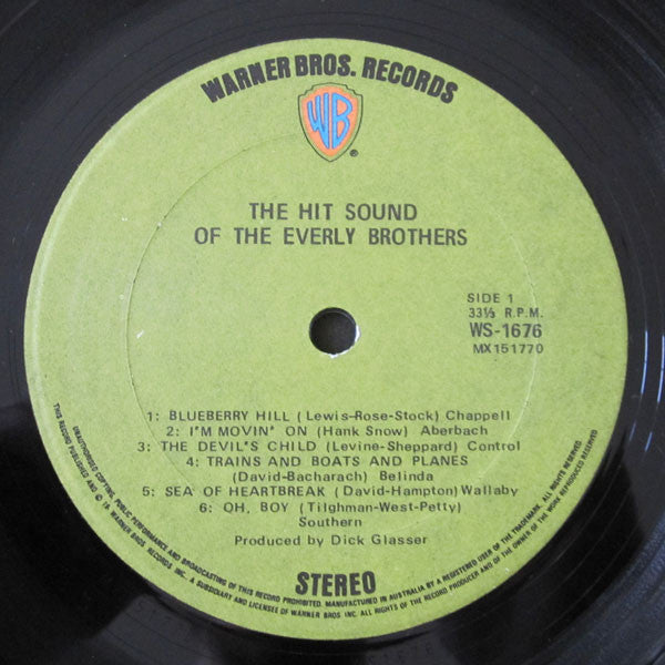 Everly Brothers : The Hit Sound Of The Everly Brothers (LP)