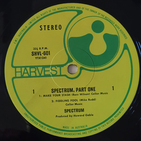 Spectrum (16) : Spectrum Part One (LP, Album)