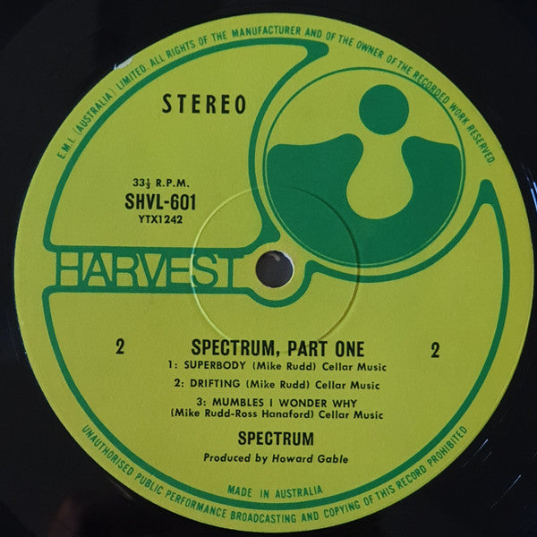 Spectrum (16) : Spectrum Part One (LP, Album)