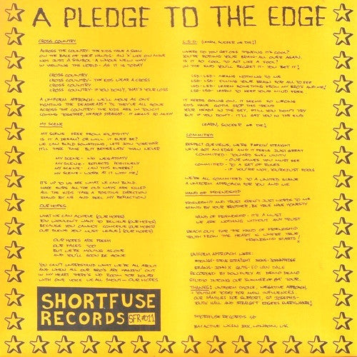 Uniform Approach : A Pledge To The Edge (7", Gol)