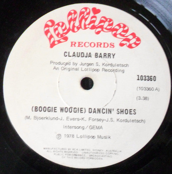 Claudja Barry : Boogie Woogie Dancing Shoes (7&quot;)