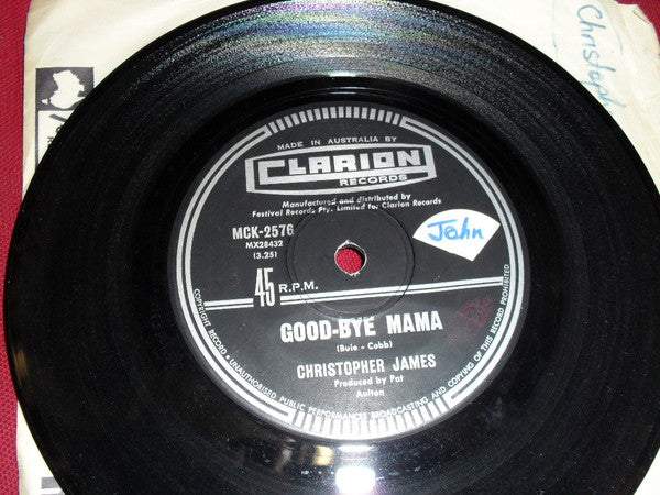 Christopher James (10) : Going Home For The Last Time (7")