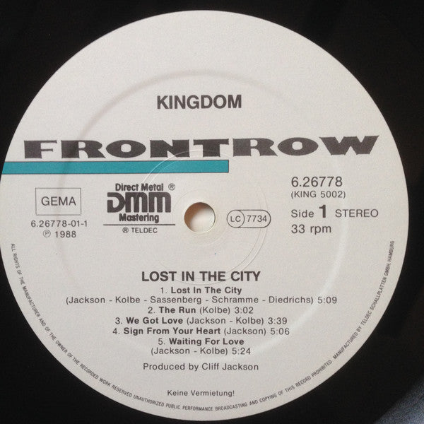 Kingdom (14) : Lost In The City (LP, Album)